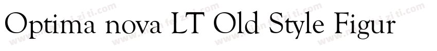 Optima nova LT Old Style Figure Med字体转换